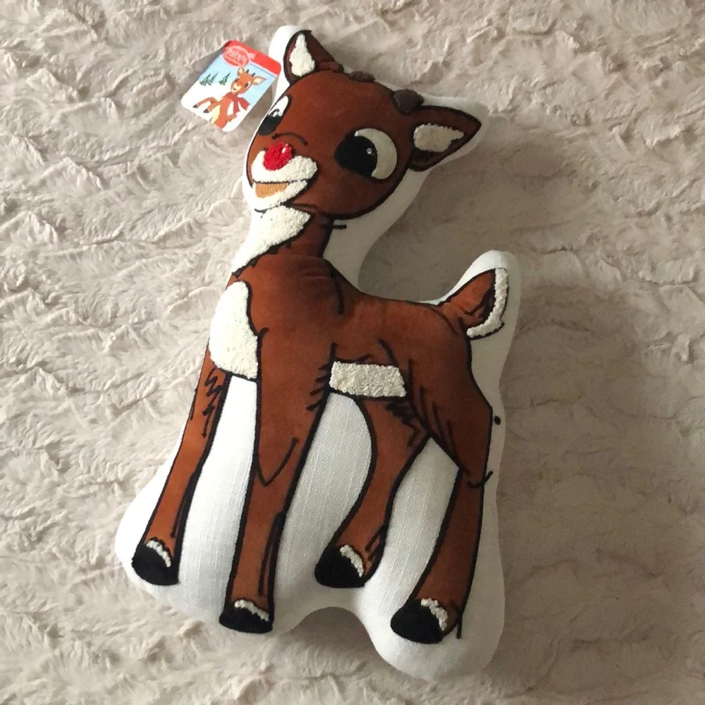 RUDOLPH The Red Nosed Reindeer Holiday Throw Pillow